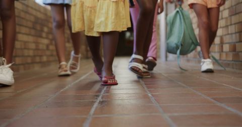 Children Walking in School Hallway - Download Free Stock Images Pikwizard.com