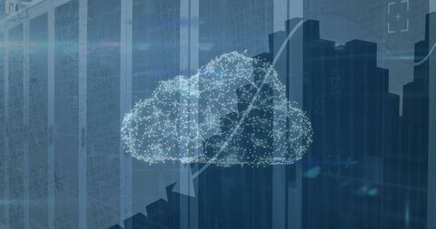 Digital Cloud over Analytics Data in High-Tech Server Environment - Download Free Stock Images Pikwizard.com