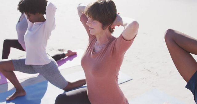 Diverse Group Practicing Yoga Outdoors - Download Free Stock Images Pikwizard.com