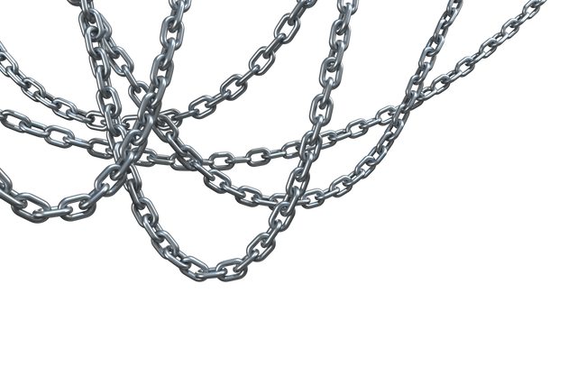 Transparent 3D Metallic Chains Hanging Isolated - Download Free Stock Videos Pikwizard.com