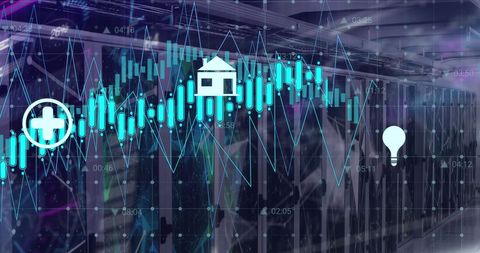 Digital Financial Data Processing in Server Room - Download Free Stock Images Pikwizard.com