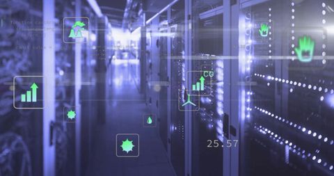 Sustainable Digital Data Processing with Eco-Friendly Icons - Download Free Stock Images Pikwizard.com