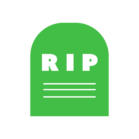 green tombstone vector with rip text on transparent background - Download Free Stock Videos Pikwizard.com