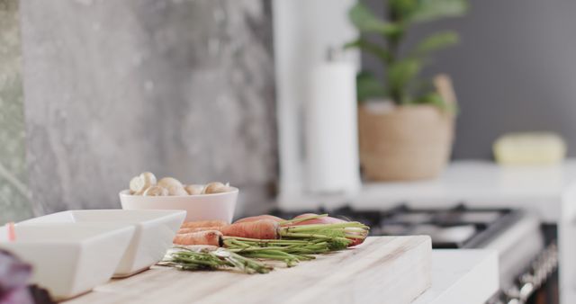 Fresh Vegetables on Kitchen Counter with Warm Lighting - Download Free Stock Images Pikwizard.com