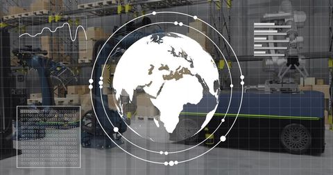 Digital interface in automated robotic warehouse