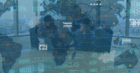 Global Financial Data Processing in a Corporate Office - Download Free Stock Images Pikwizard.com