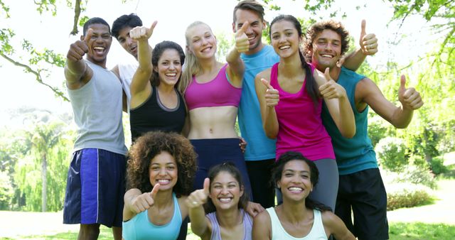 Diverse Group of Friends Enjoying Outdoor Fitness Activity - Download Free Stock Images Pikwizard.com