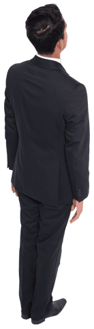 Transparent View of Businessman Turning Away in Suit - Download Free Stock Videos Pikwizard.com