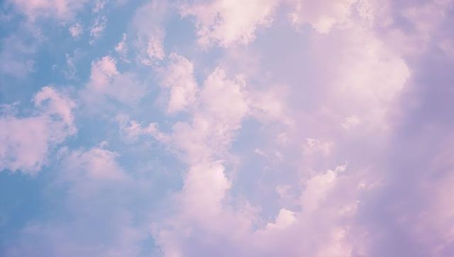 Ethereal pastel clouds in tranquil sky
