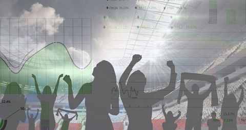 Digital Data Merging with Enthusiastic Sports Crowd in Stadium