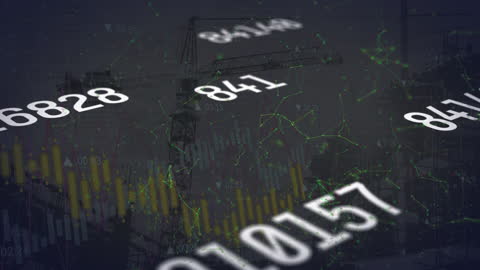 Digital Financial Interface with Construction Background