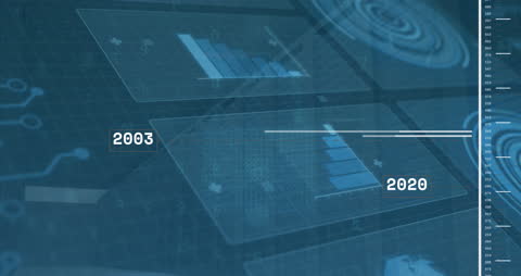 Abstract Data Processing and Global Network Interface Animation