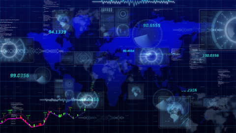 Global Financial Data Analysis Over World Map