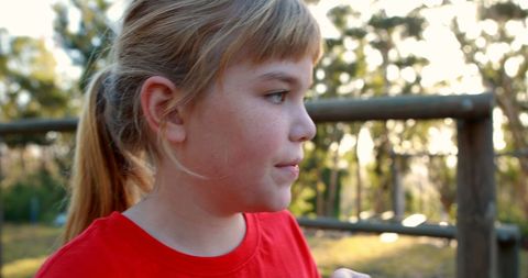 Girl Refreshing with Water in Outdoor Boot Camp Training