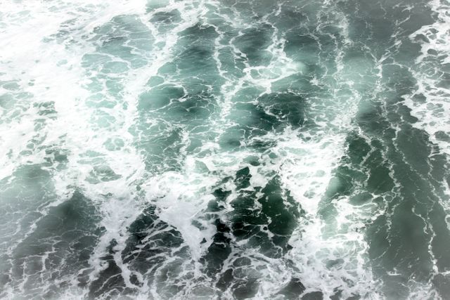 Abstract Aerial View of Ocean Waves Crashing - Download Free Stock Photos Pikwizard.com