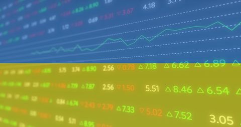 Data Displaying Over Ukraine Flag Symbolizing Economic Impacts - Download Free Stock Images Pikwizard.com