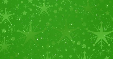 Green Holiday Background with Snowflakes and Stars - Download Free Stock Images Pikwizard.com
