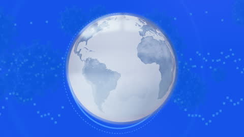 Globe Animation Highlighting Global Pandemic Connections