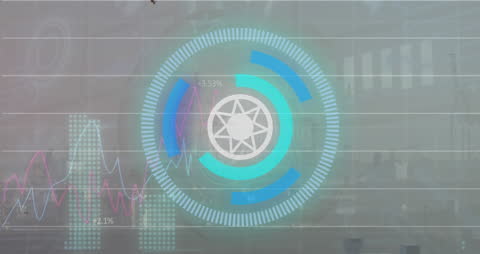 Digital Scope Scanning Financial Data Concepts