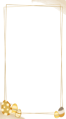 transparent easter frame with elegant gold elements and festive design - Download Free Stock Videos Pikwizard.com
