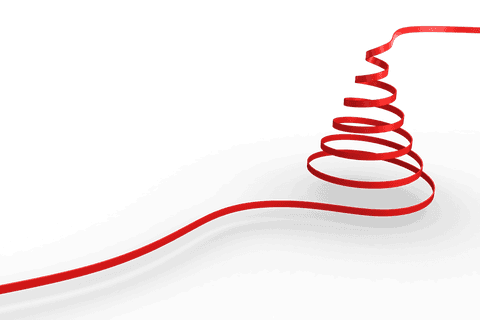 red ribbon christmas tree on transparent background - Download Free Stock Videos Pikwizard.com