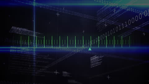 Futuristic Digital Interface With Globe and Code