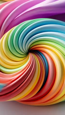 Rotating Rainbow Spiral Looping Vertical Background for Social Videos and Motion Graphics