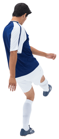 Caucasian Male Football Player Kicking Transparent PNG