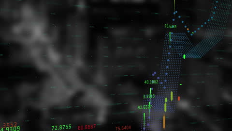 Digital Data Overlay with Holographic Financial Charts