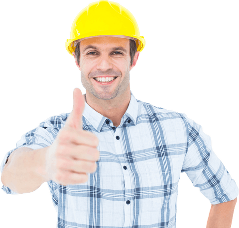 Transparent Male Architect Showing Thumbs Up - Download Free Stock Videos Pikwizard.com