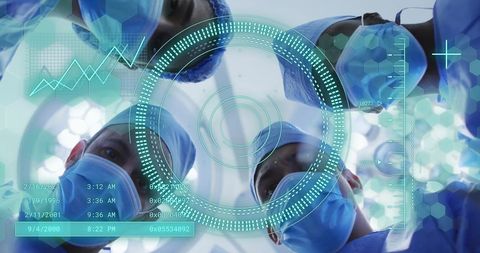 Futuristic Surgeons Utilizing Data Interface in Operating Room - Download Free Stock Images Pikwizard.com