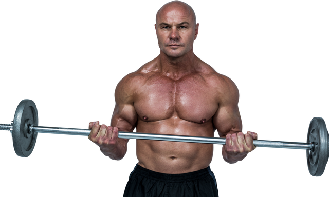 Transparent Bodybuilder Lifting Crossfit Barbell Fiercely - Download Free Stock Videos Pikwizard.com