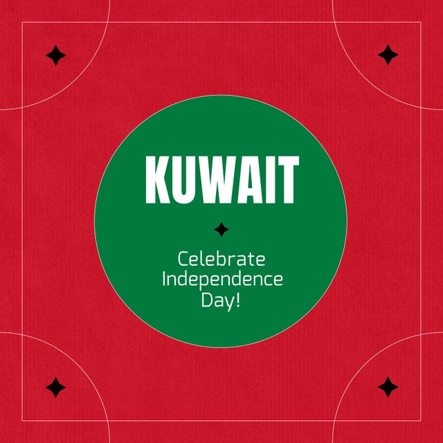 Kuwait Independence Day Celebration Retro Design - Download Free Stock Templates Pikwizard.com