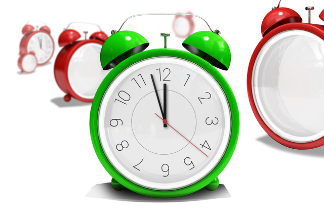 Colorful Transparent Alarm Clocks Concept on Transparent Background - Download Free Stock Videos Pikwizard.com