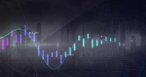 Futuristic Data Analytics with Graphs and Charts - Download Free Stock Images Pikwizard.com