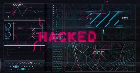 Digital Cyber Security System Breach with Glitch Effect - Download Free Stock Images Pikwizard.com