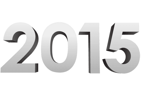 white 2015 number on transparent background - Download Free Stock Videos Pikwizard.com