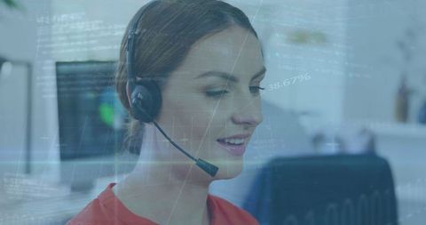 Virtual Customer Service with Futuristic Technology - Download Free Stock Images Pikwizard.com