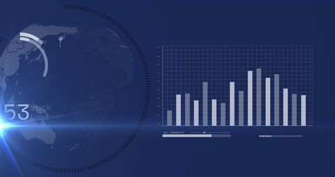 Digital Data Visualization with Global Interface - Download Free Stock Images Pikwizard.com