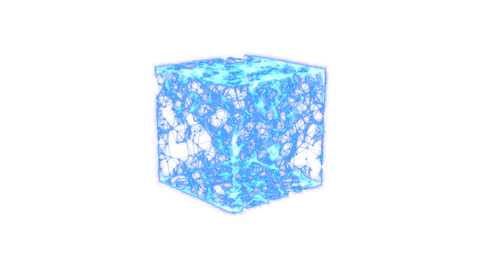 glowing digital blue cube with abstract light trails on transparent background - Download Free Stock Videos Pikwizard.com