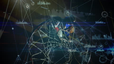 Global Network Connections in Diverse Basketball Team