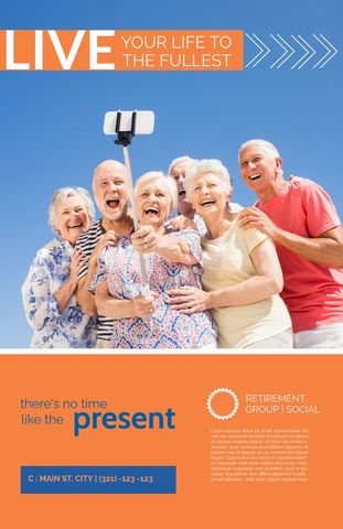 Joyful Seniors Taking a Selfie Embracing Life and Adventure