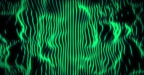 Vibrant Neon Patterns with Luminous Green Stripes