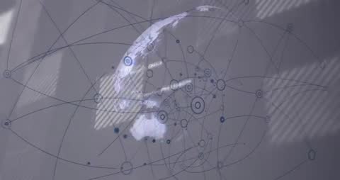 Global Network Connections and Data Visualization Technology Background