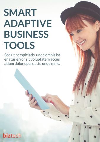 confident woman engaging with digital business tools - Download Free Stock Templates Pikwizard.com