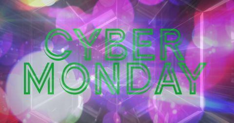 Vibrant Cyber Monday Promotional Display - Download Free Stock Images Pikwizard.com