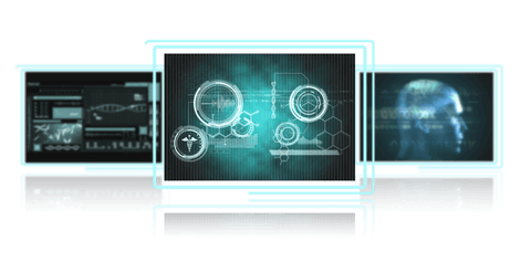 Tech-Savvy Digital Blue Interface on Transparent Background - Download Free Stock Videos Pikwizard.com