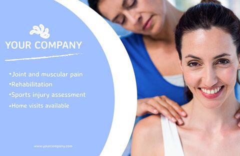Physiotherapy Wellness Services Promotion Template - Download Free Stock Templates Pikwizard.com