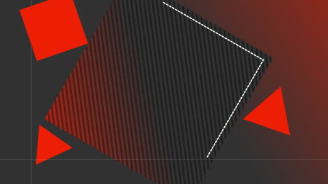 Dynamic Abstract Geometric Animation with Dark Background