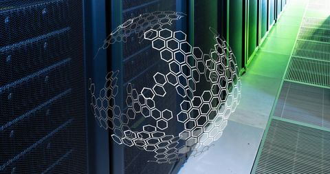 Innovative Global Networking in Modern Server Room - Download Free Stock Images Pikwizard.com